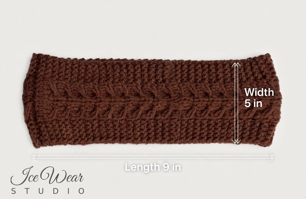 Brown Cable Headband