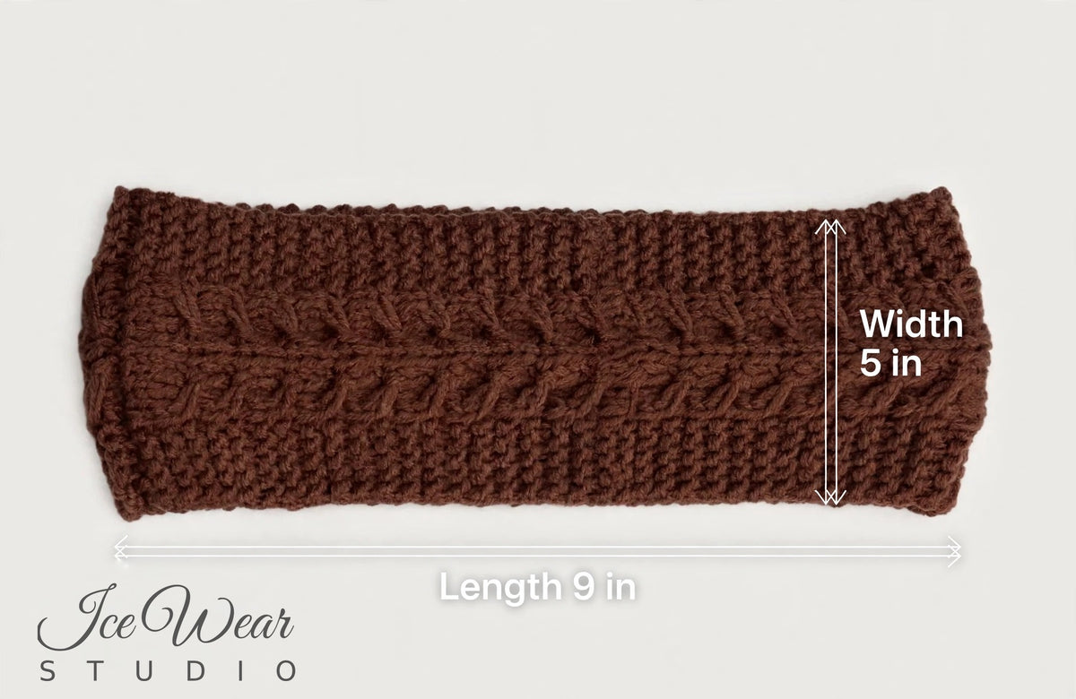 Brown Cable Headband