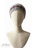 Grey Red Diamond Icelandic Pattern Headband