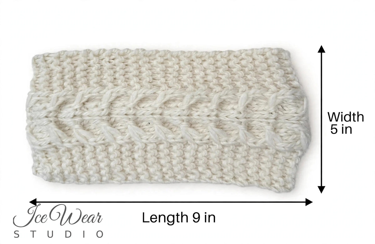 Cream Cable Headband