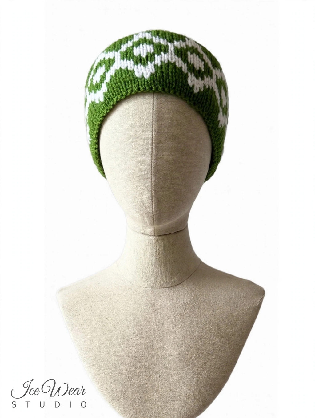 Green White Diamond Headband