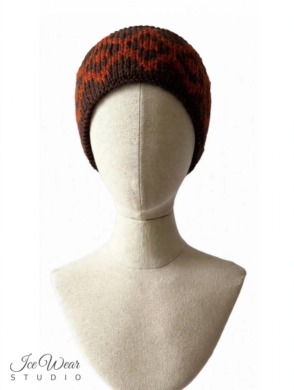 Dark Brown Rust Diamond Headband