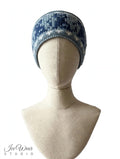 Gray Blue Navy Pattern Headband