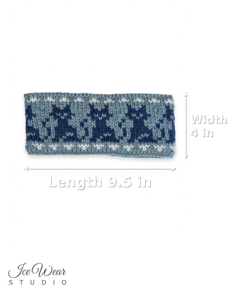 Gray Blue Navy Pattern Headband