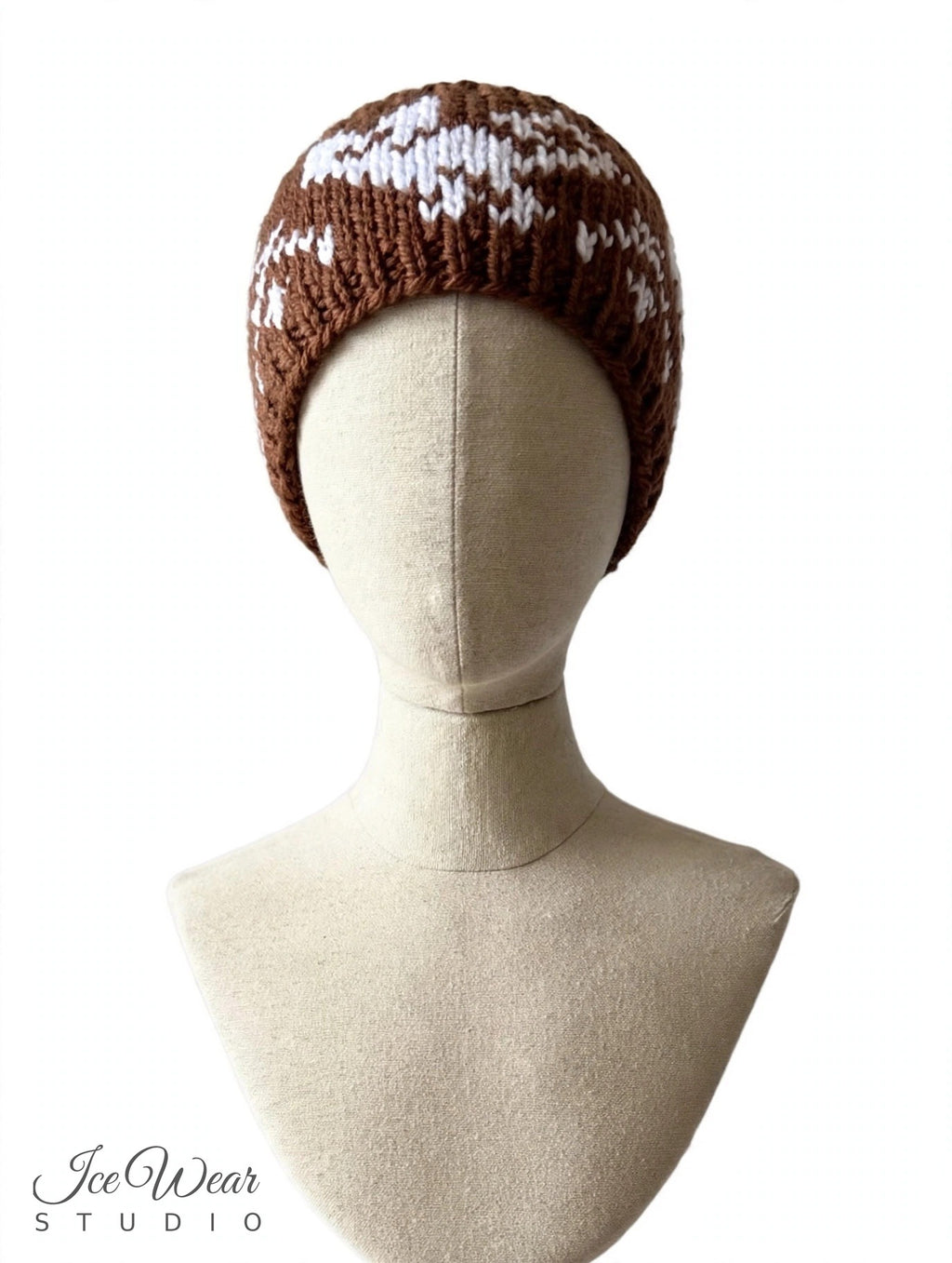 Brown White Headband