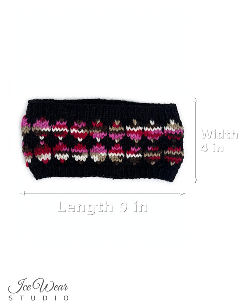 Black Multicolor Headband