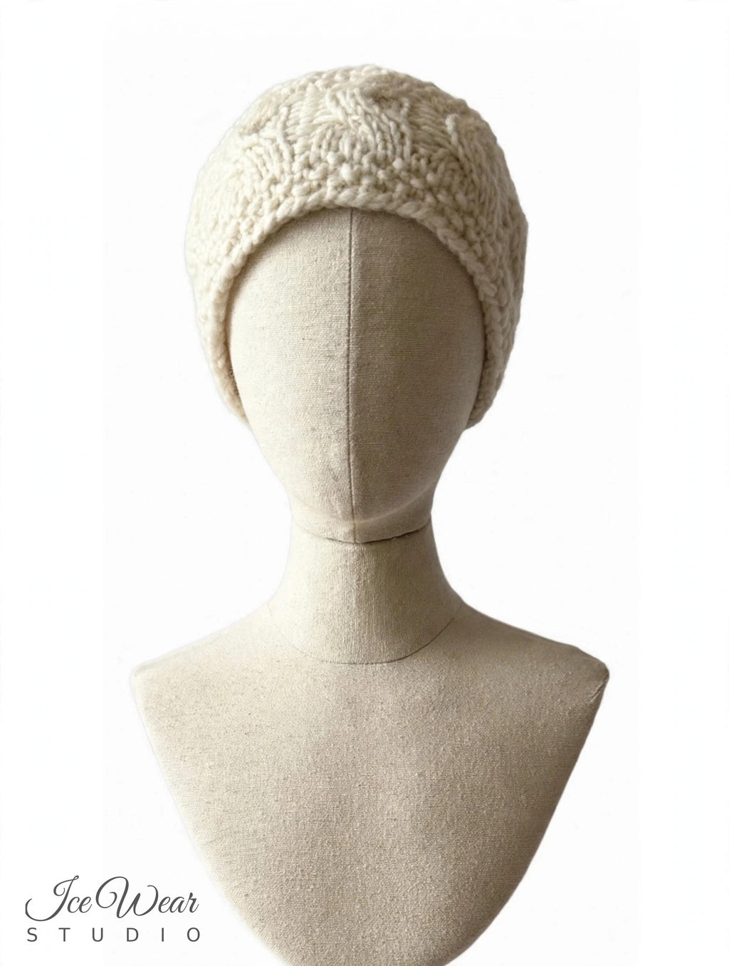 Cream Cable Headband