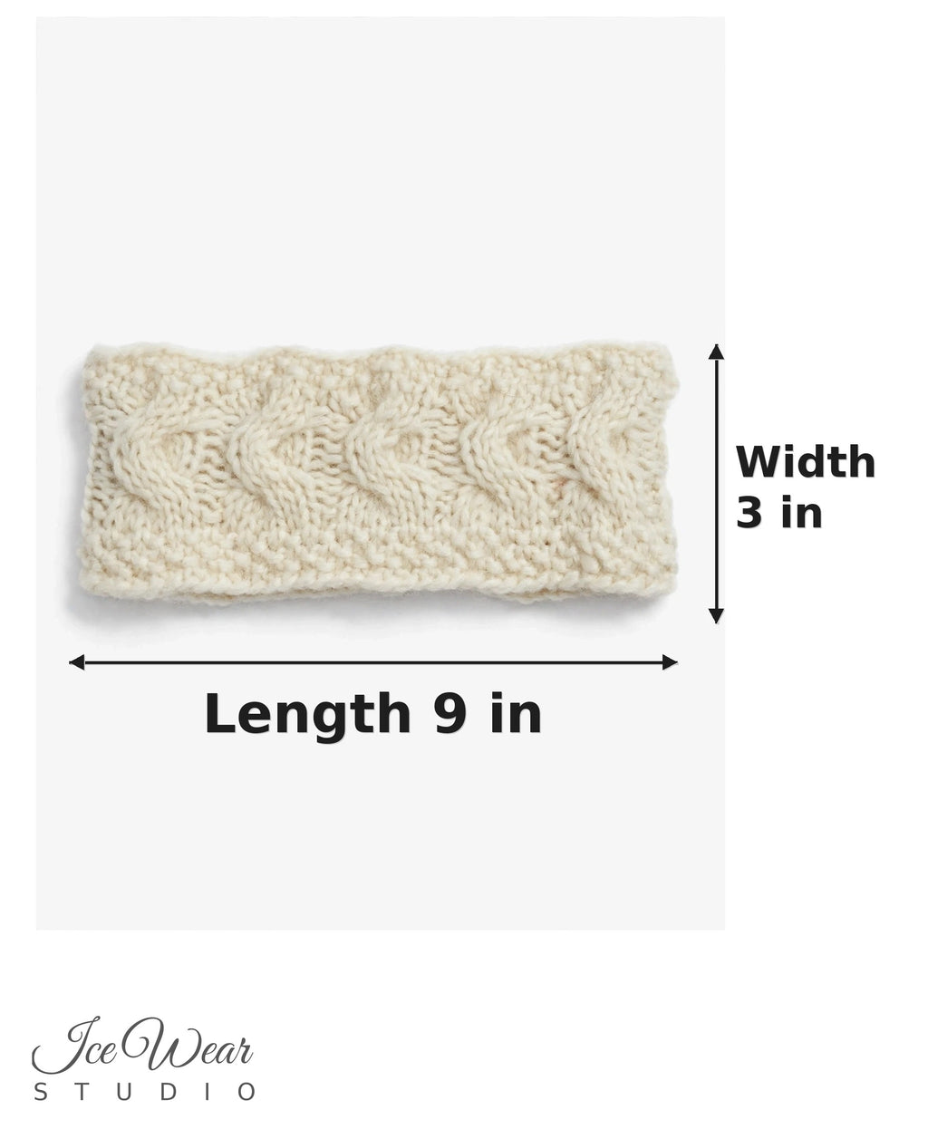 Cream Cable Headband