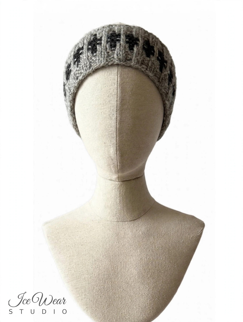 Gray Black Pattern Headband