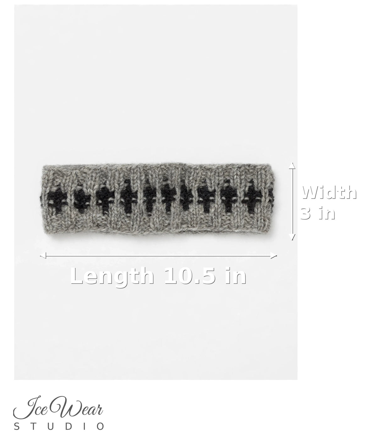 Gray Black Pattern Headband