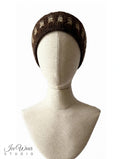 Dark Brown Tan Pattern Headband