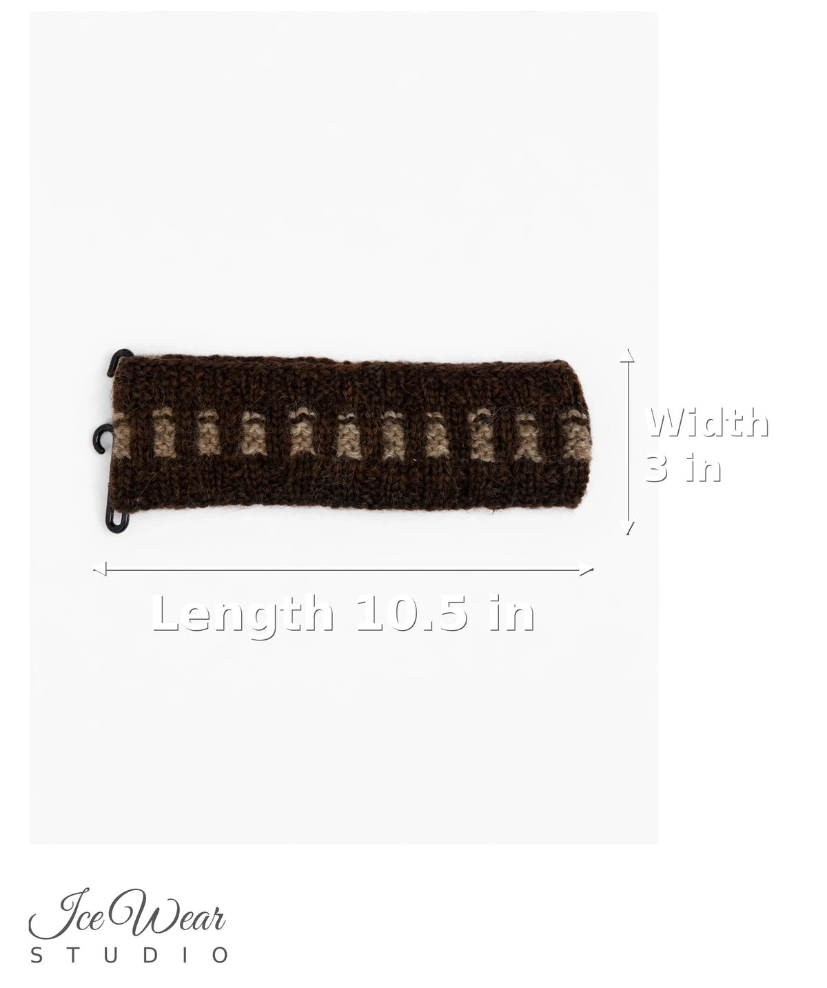 Dark Brown Tan Pattern Headband