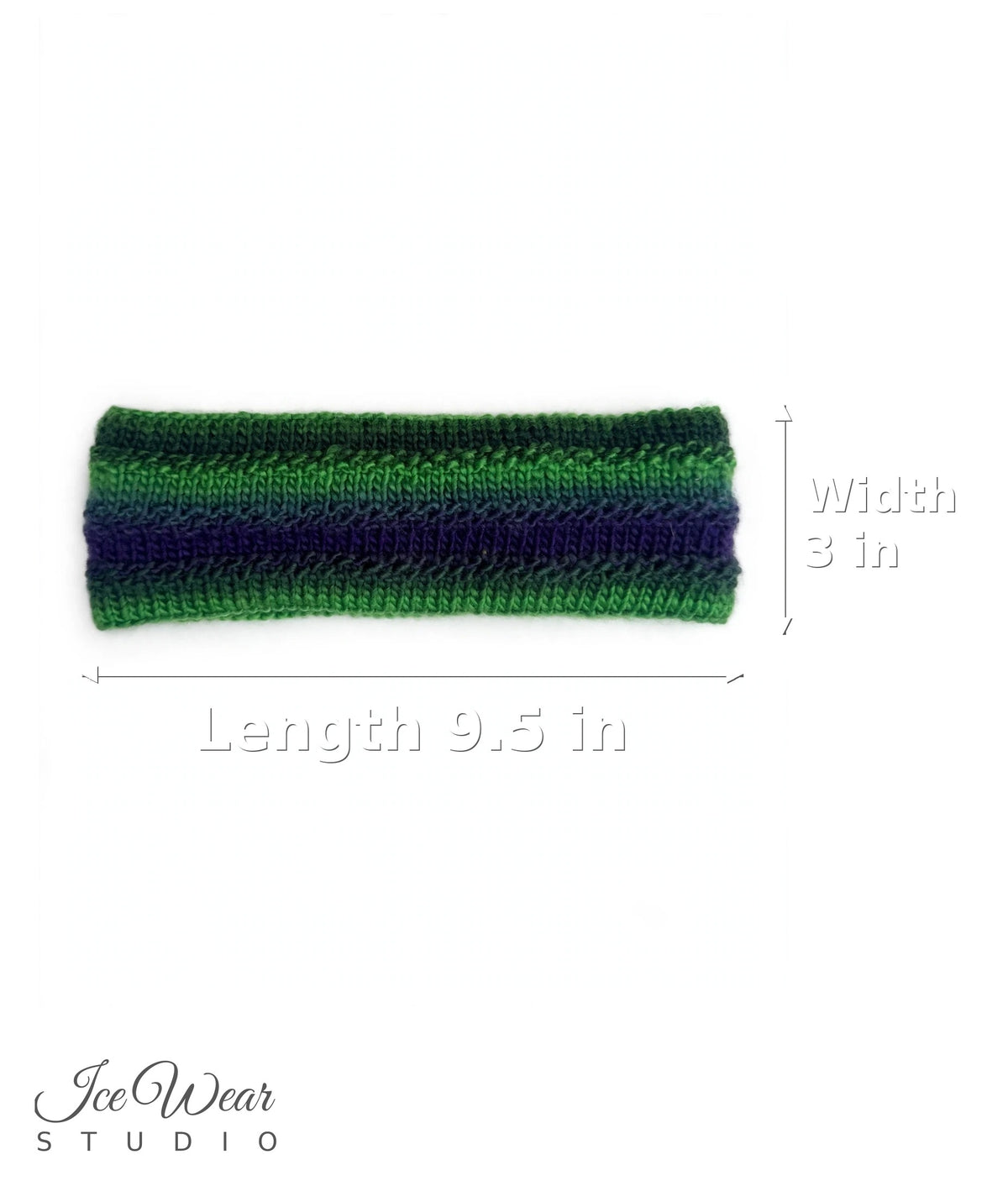 Green Purple Blue Striped Headband