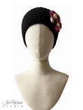 Black Multicolor Crochet Flower Headband