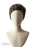 Brown Black Variegated Bow Headband