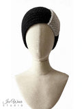 Black Gray Center Panel Headband