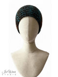 Dark Teal Brown Variegated Headband