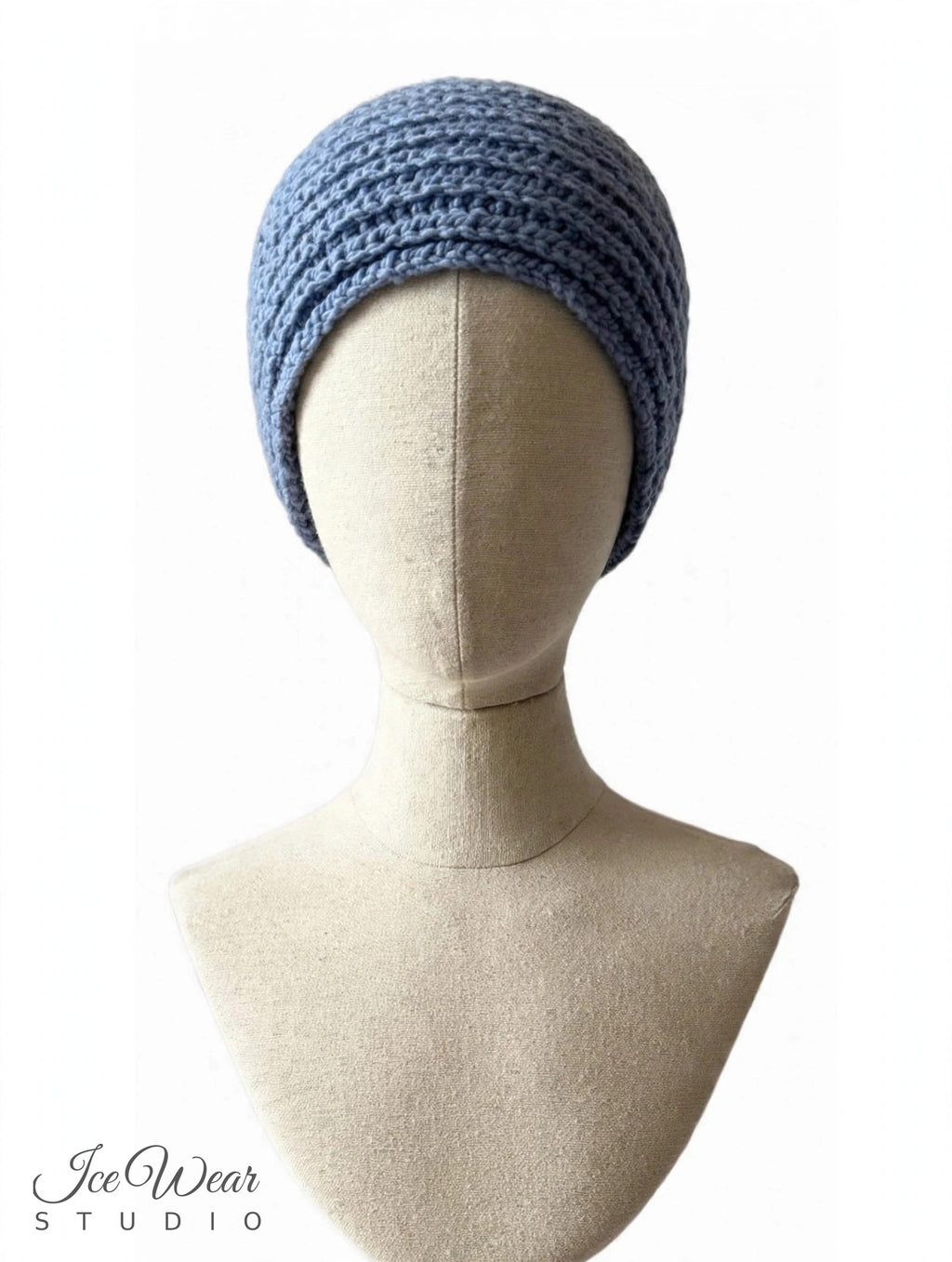 Dusty Blue Ribbed Headband