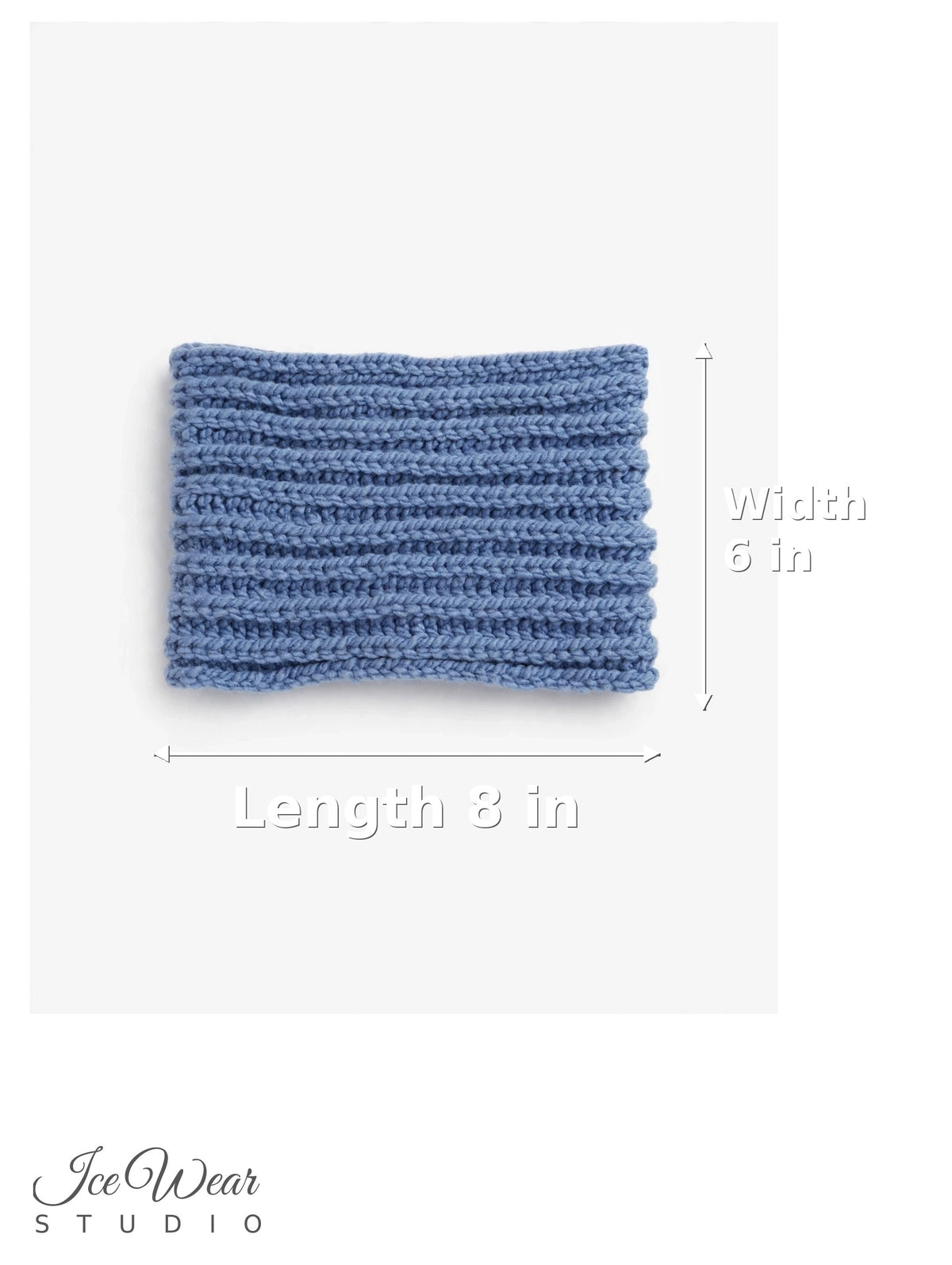 Dusty Blue Ribbed Headband