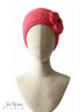 Coral Crochet Flower Headband