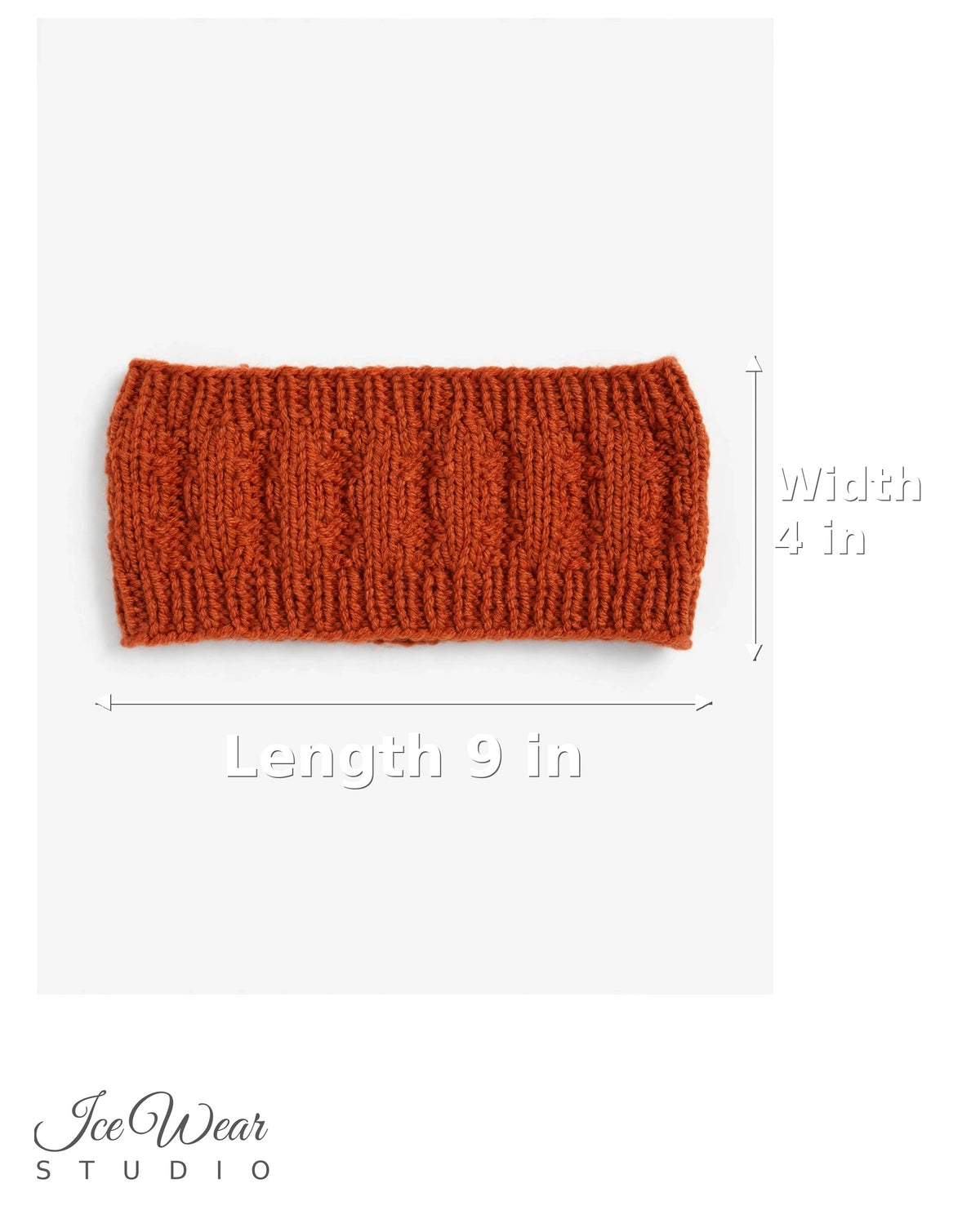 Rust Ribbed Headband