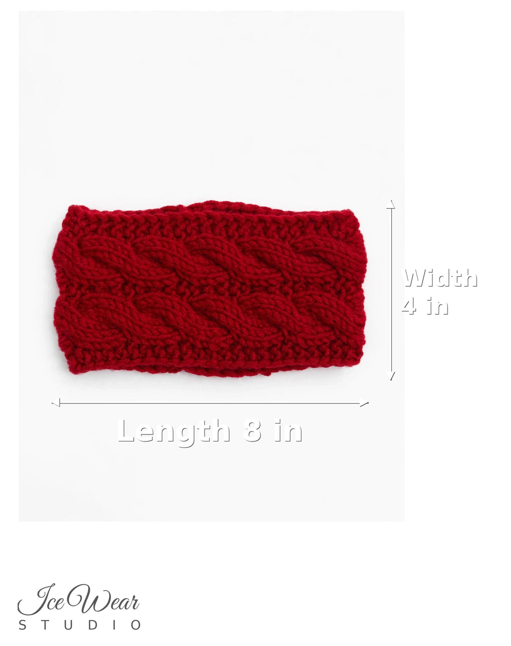 Red Cable Headband