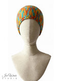 Multicolor Variegated Button Headband