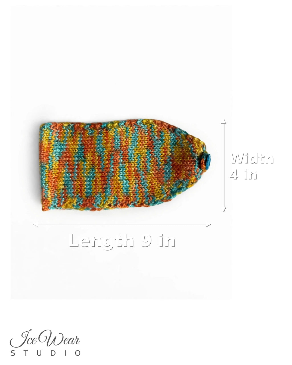 Multicolor Variegated Button Headband