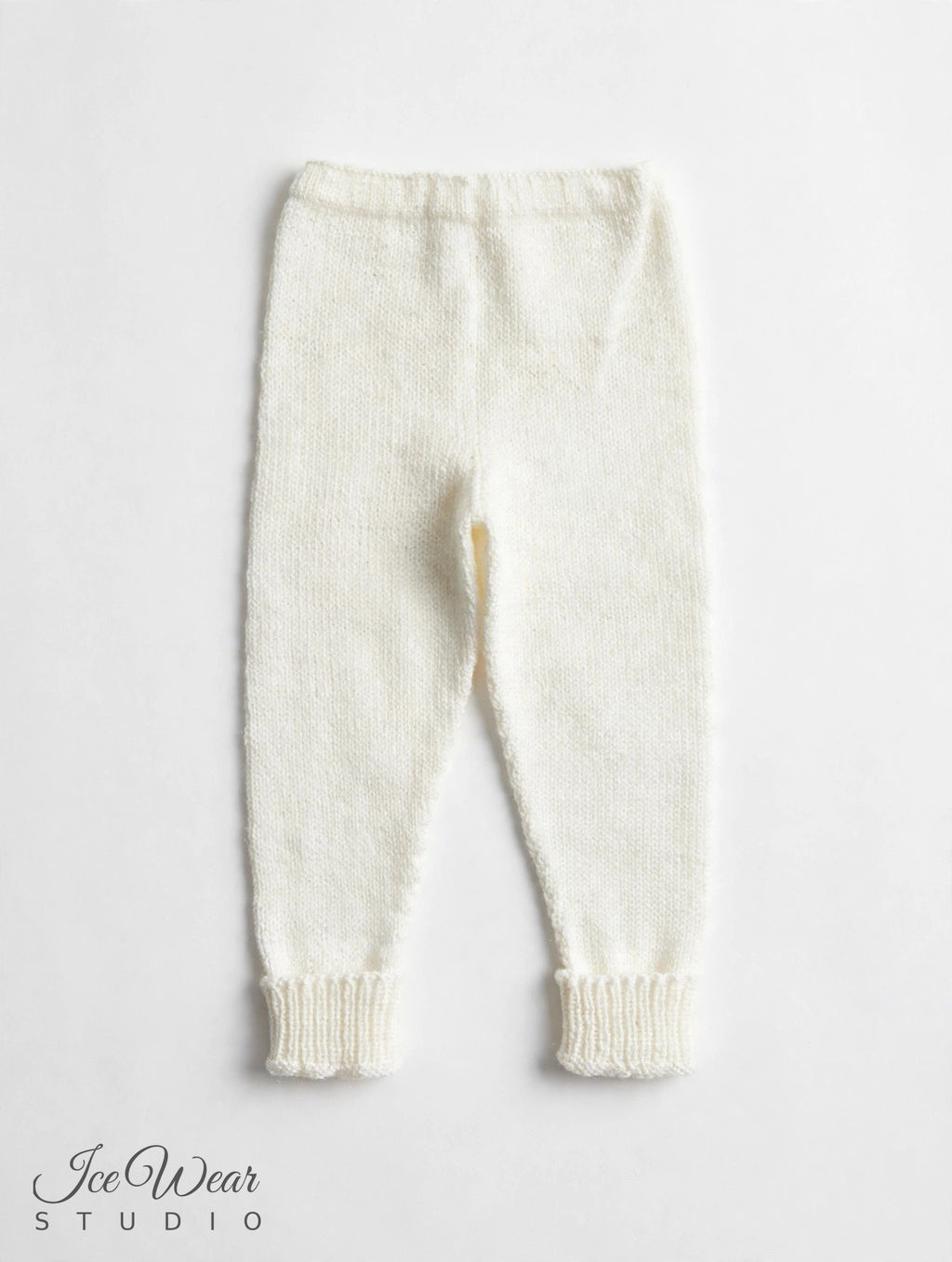 Hand-Knitted Baby Pants — Cream (6-12 Months)