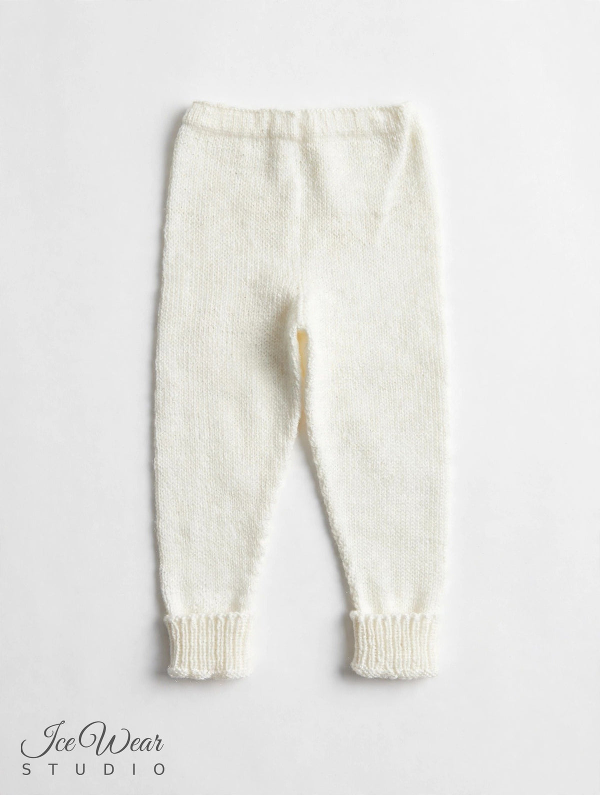 Hand-Knitted Baby Pants — Cream (6-12 Months)