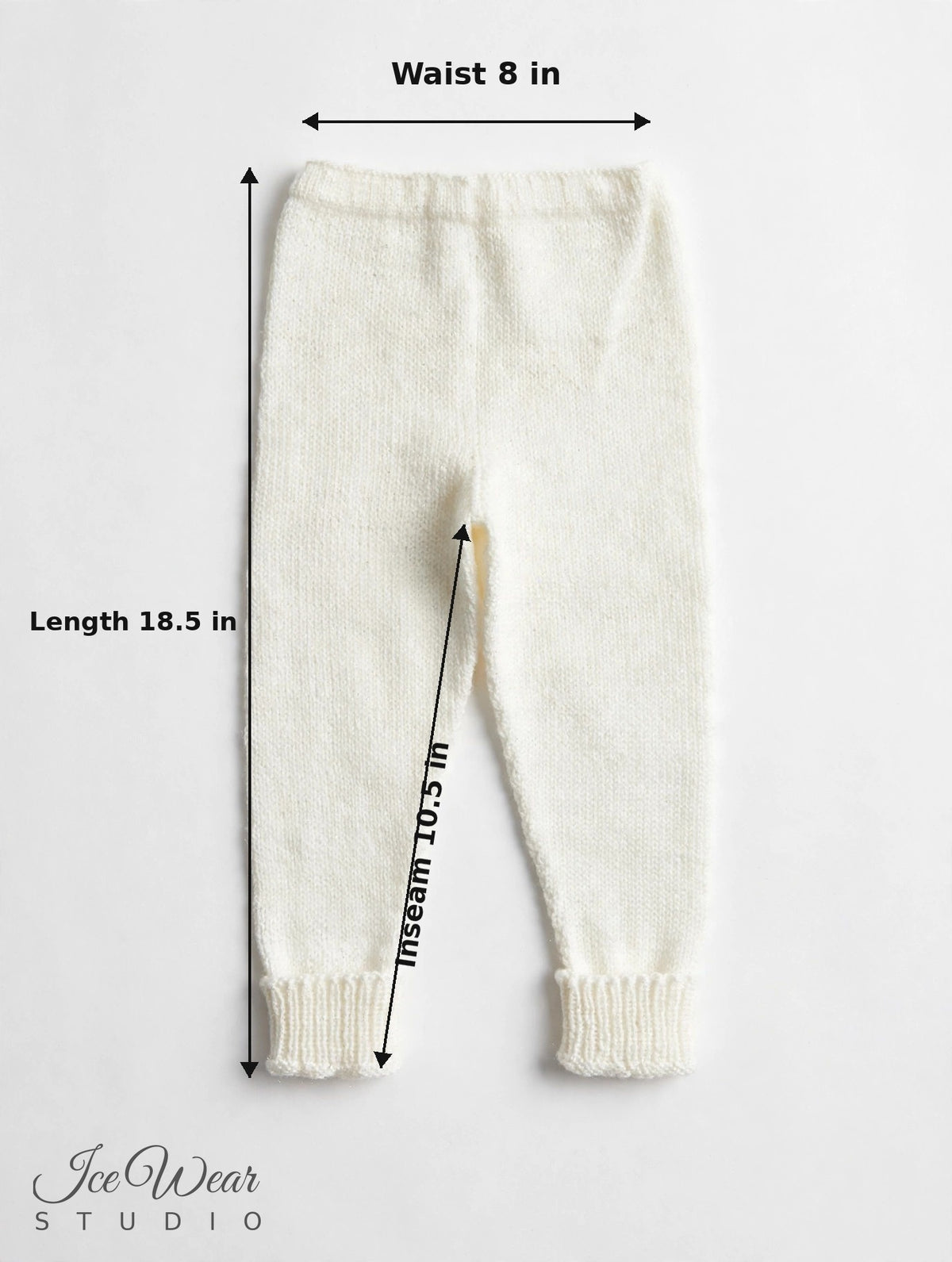 Hand-Knitted Baby Pants — Cream (6-12 Months)