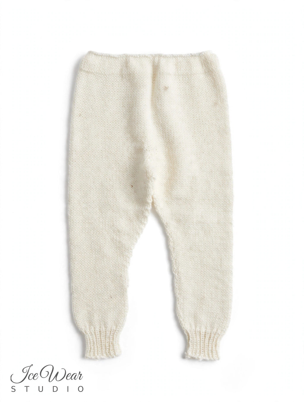Hand-Knitted Baby Pants — Cream (3-6 Months)