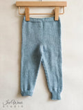 Hand-Knitted Baby Pants — Light Blue