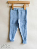 Hand-Knitted Baby Pants — Sky Blue