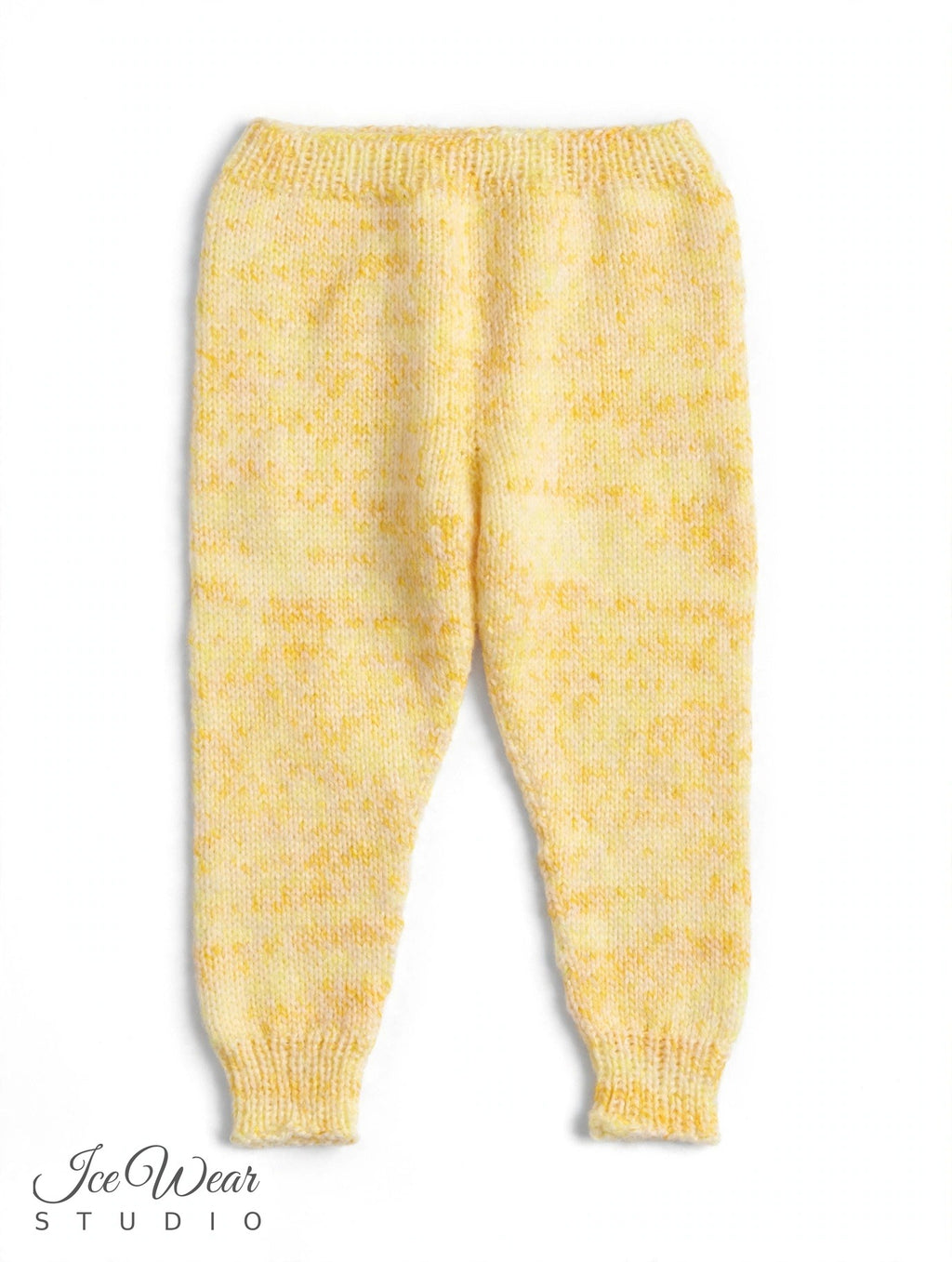 Hand-Knitted Baby Pants — Yellow Marl