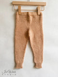Hand-Knitted Baby Pants — Tan