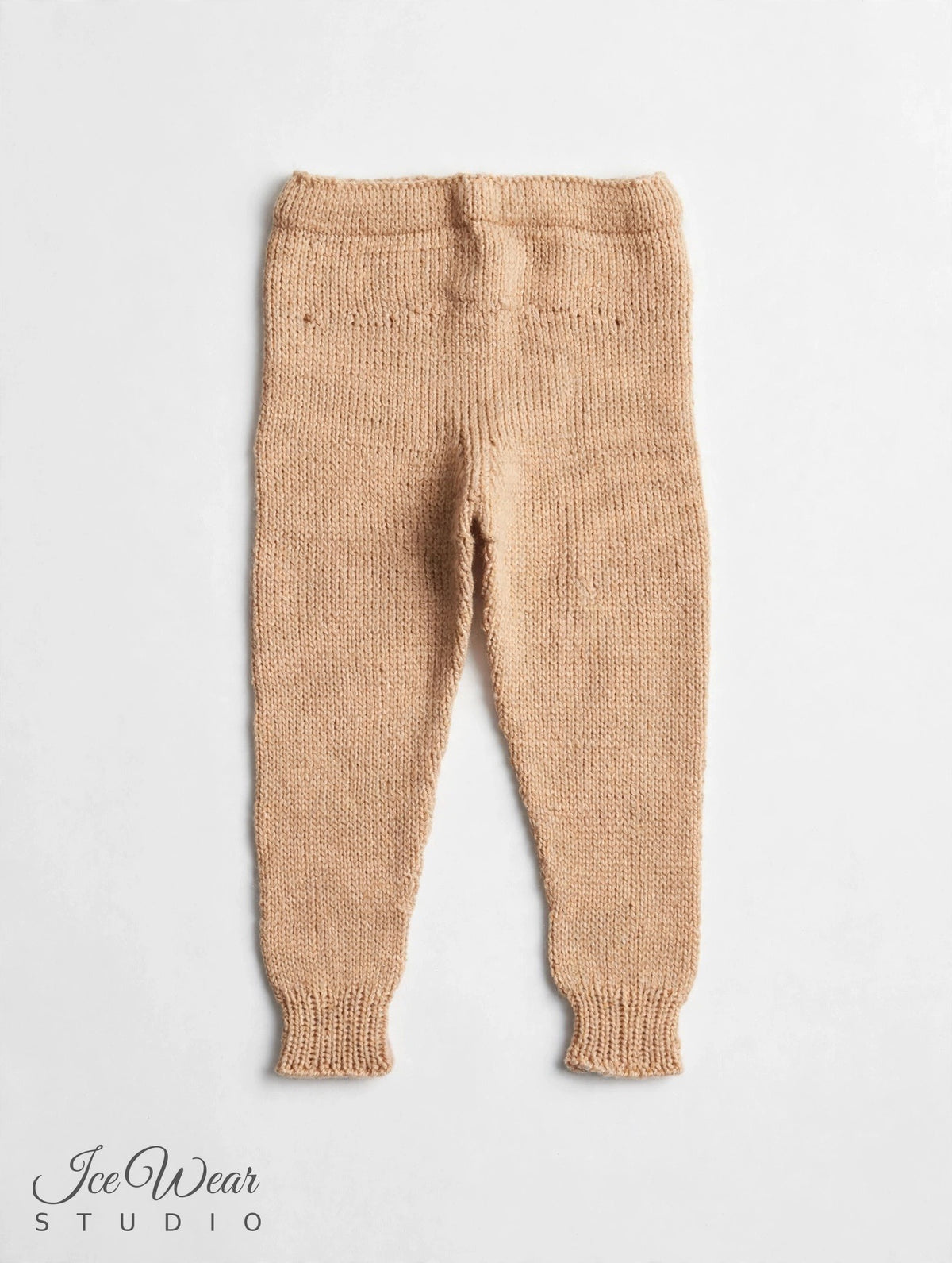 Hand-Knitted Baby Pants — Tan