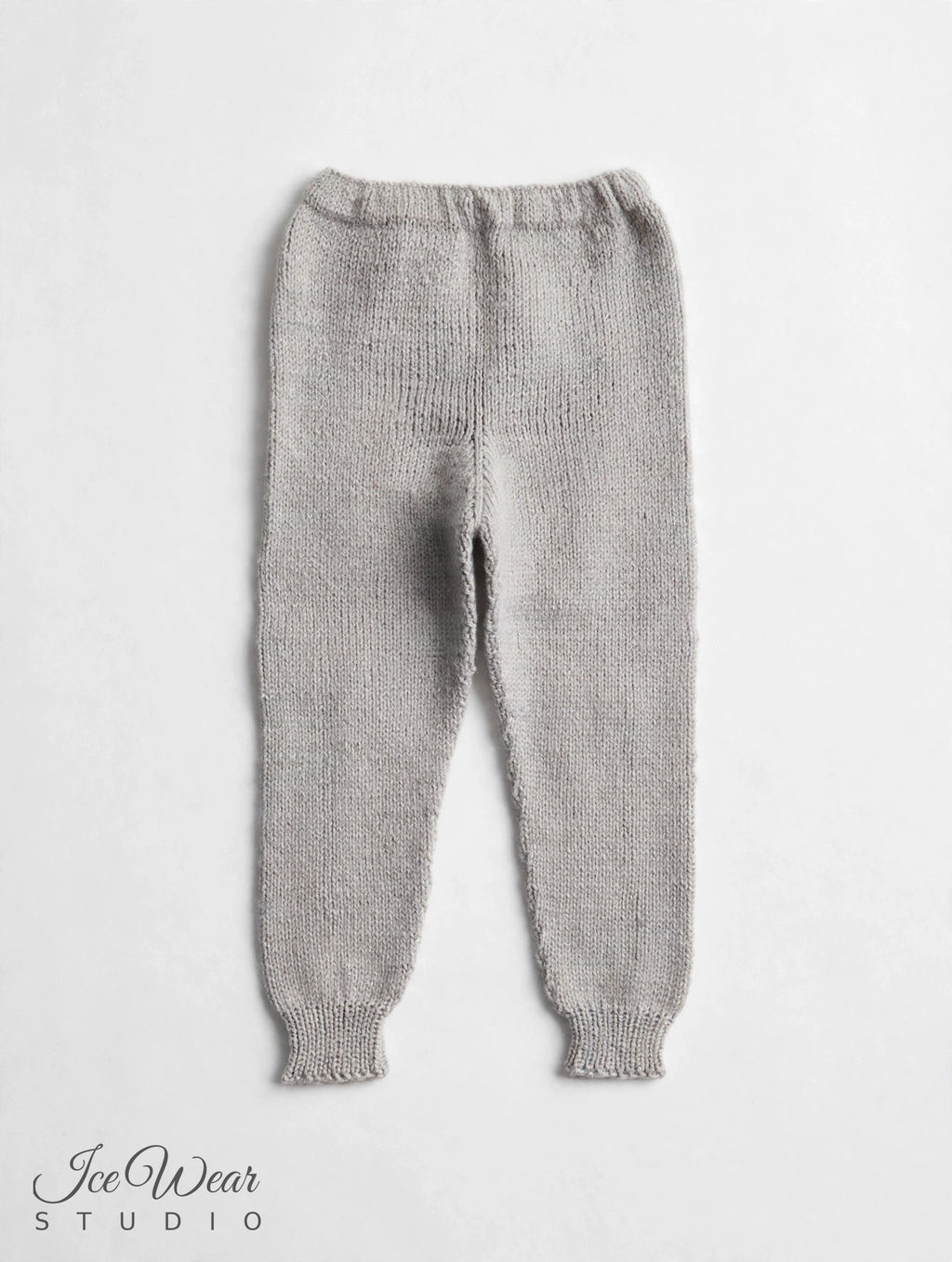Hand-Knitted Baby Pants — Gray