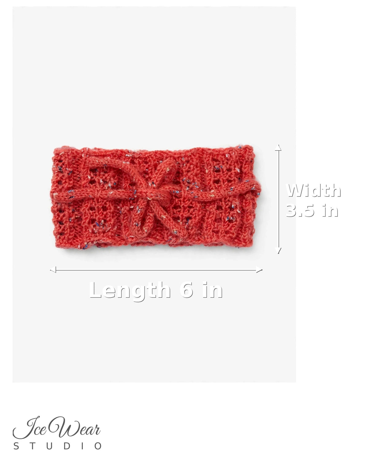 Kids Coral Tweed Tie Headband