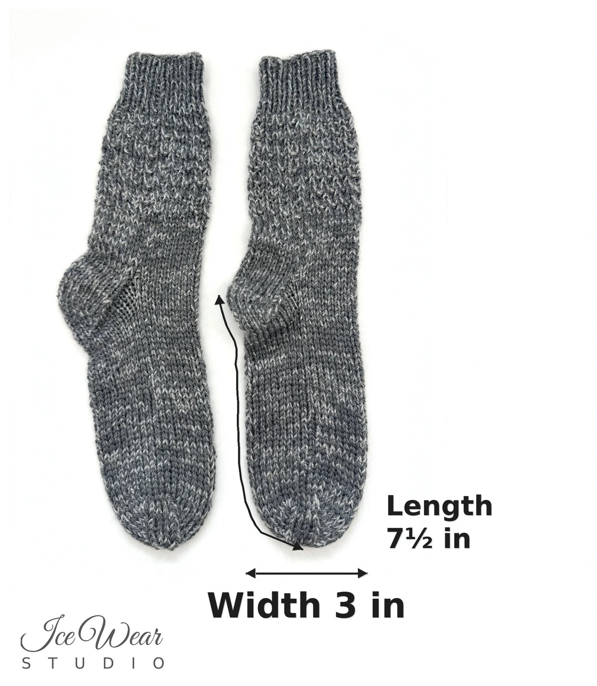 Kids' Heather Gray Knit Socks