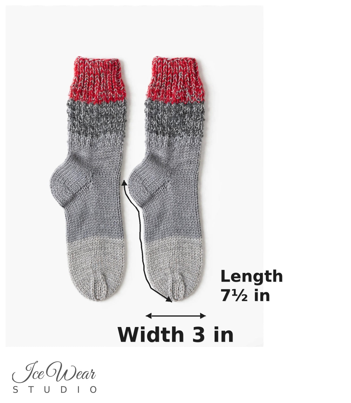 Kids' Light Gray Knit Socks