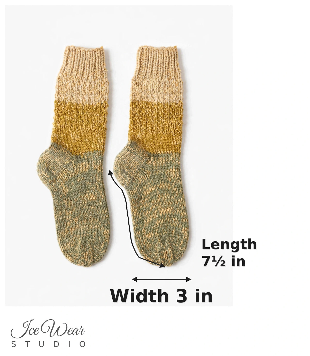 Kids' Sage Olive Marled Knit Socks