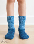 Kids' Sky Blue Marled Knit Socks