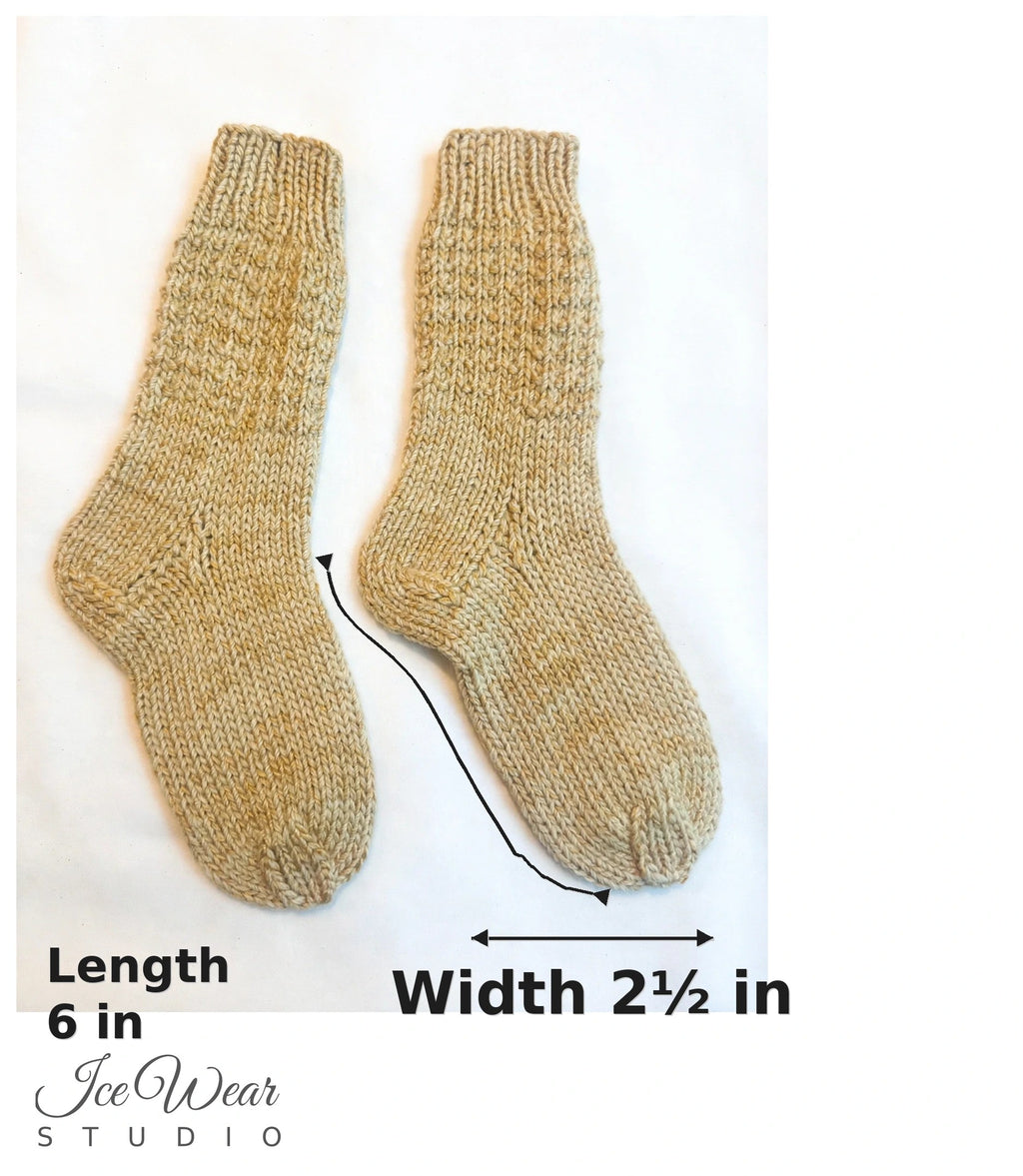 Kids' Cream & Tan Marled Knit Socks