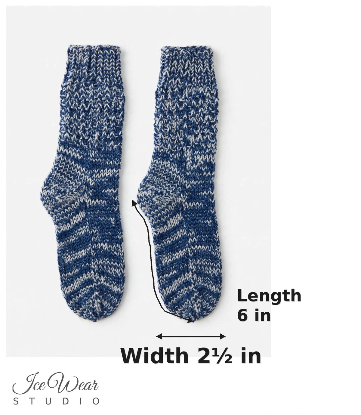 Kids' Periwinkle & White Marled Knit Socks