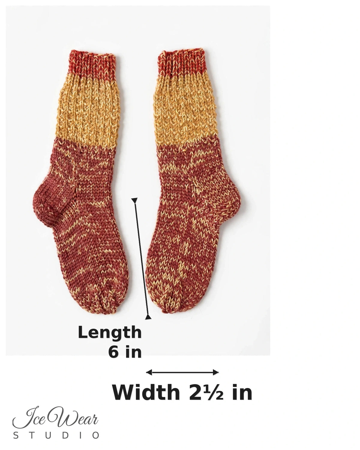 Kids' Rust & Tan-Gold Color-Block Knit Socks