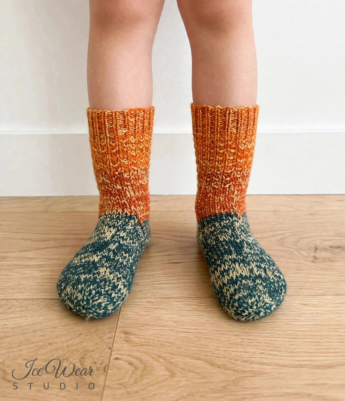 Kids' Color-Block Marled Knit Socks