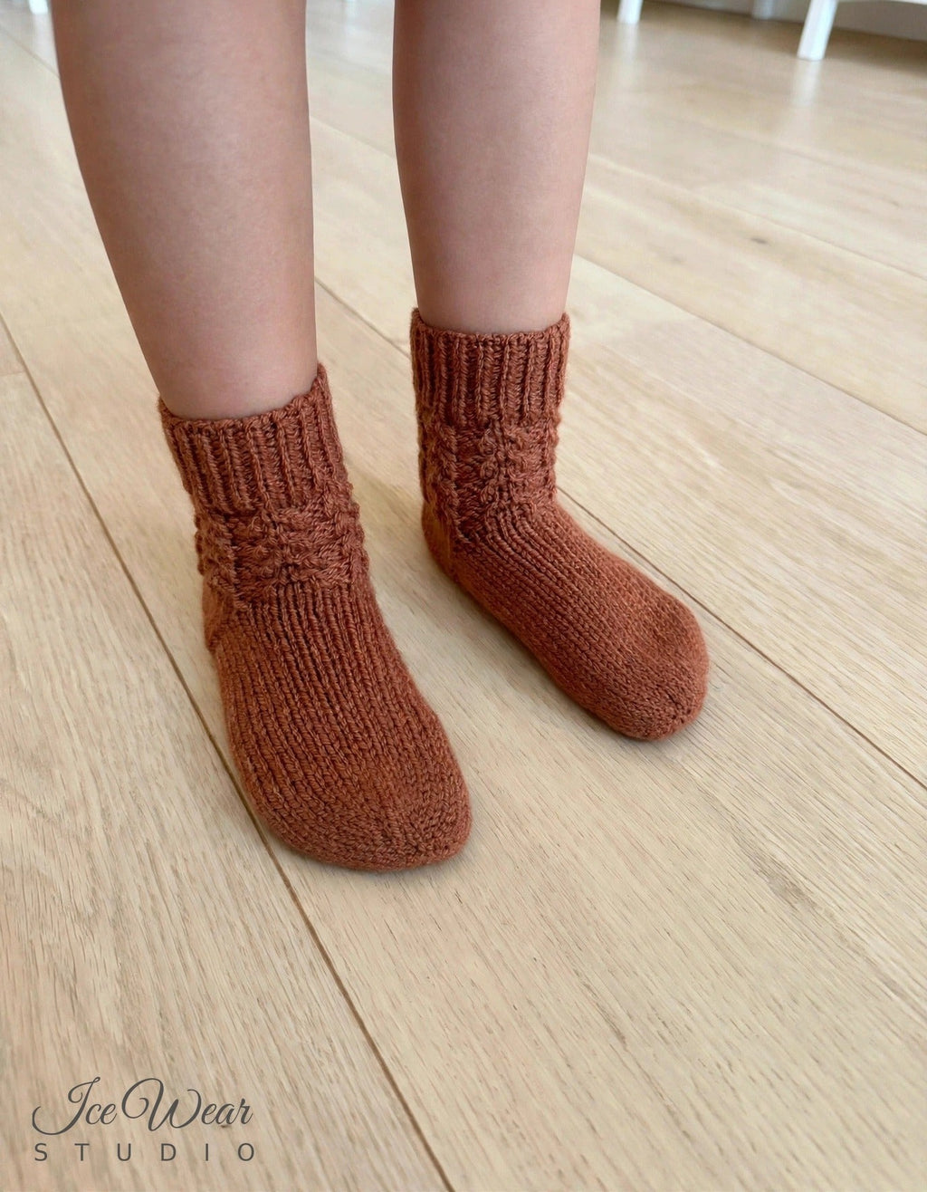 Kids' Rust Knit Socks