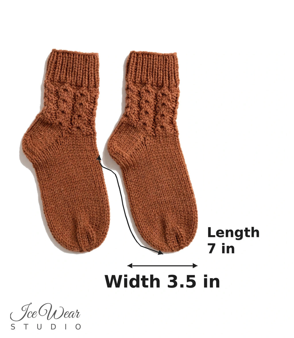 Kids' Rust Knit Socks