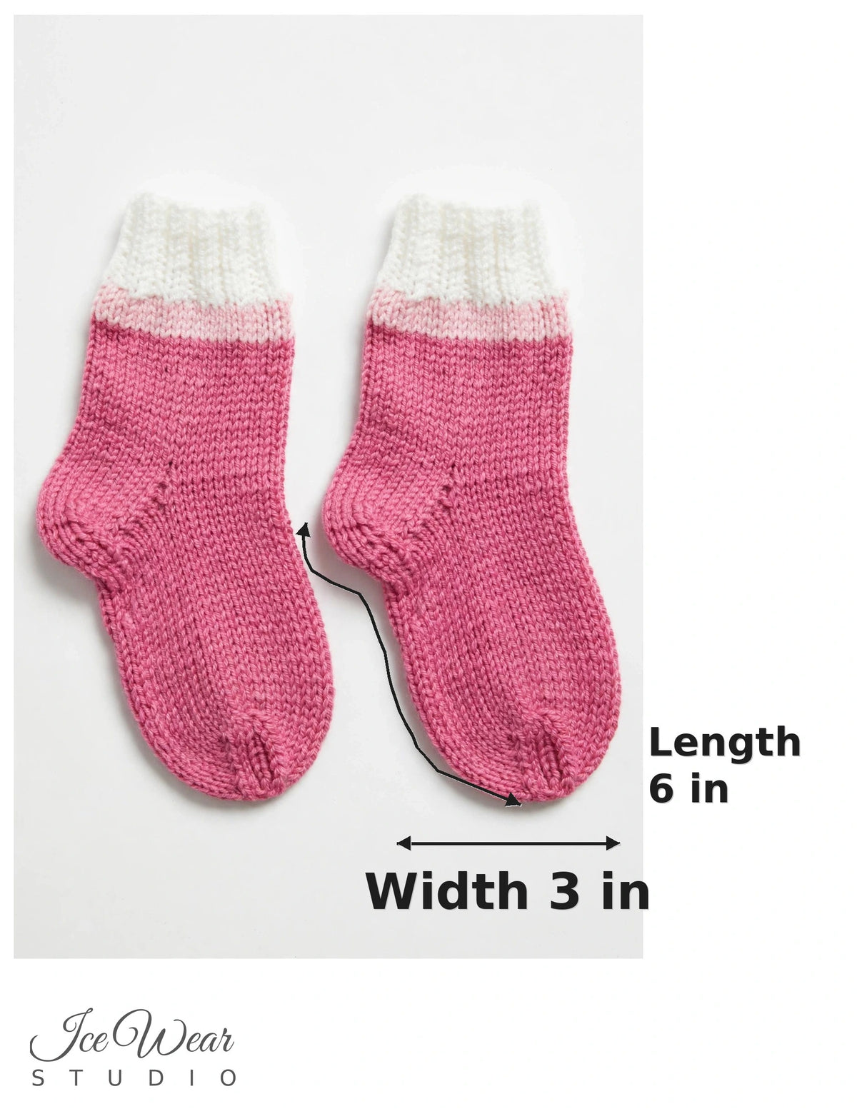 Kids' Pink Knit Socks